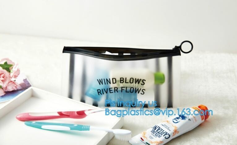 A4 file bag slider zipper envelope slider closure bag, Swimwear Packaging With Slider Zipper Closure PVC Bikini Bag, pac