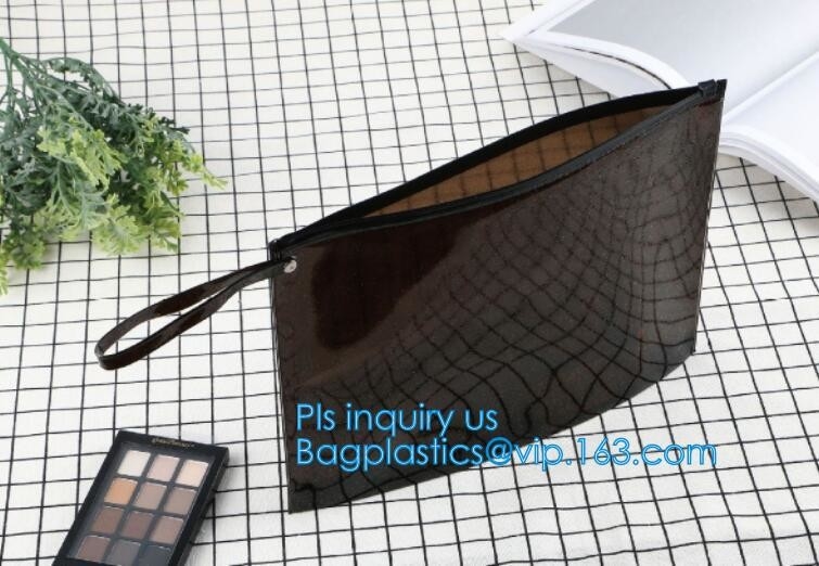 k bag with handle &amp; slider, reclosable pvc clear plastic slider k bag, Reusable slider white small nylon cle