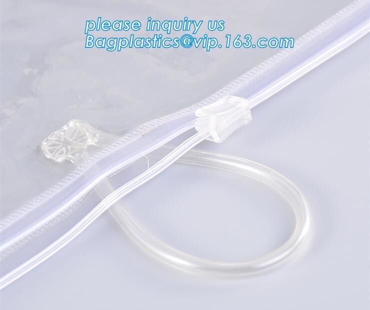 Eco friendly biodegradable compostable slider zipper bag transparent poly swimwear packaging bag/bikini bag green pack