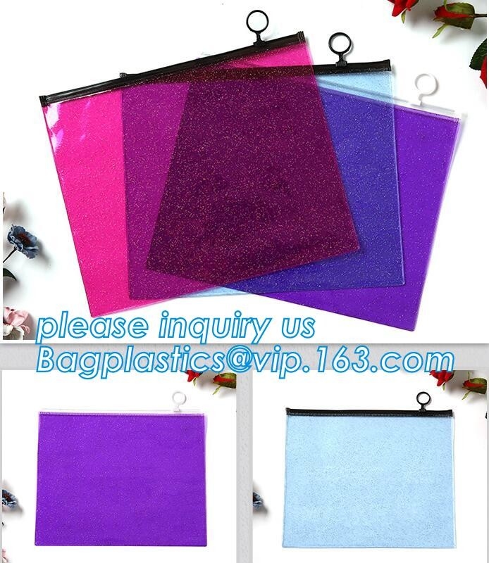 Biodegradable China Supplier Clear PVC Cosmetic Standup k Pouch,Travel Cosmetic Bag seal Toiletry Zip Pouch, bagea