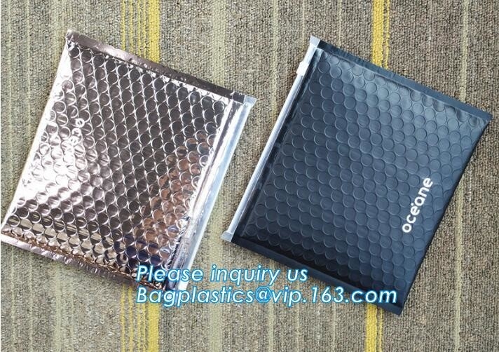 ew Product k Reusable Pe Bubble Packing  Zipper Pink Bag, reclosable, slider zipper seal,  metallic bubble b