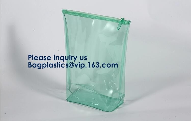 Makeup Bags, Frosted PVC Zipper Bags,Clear PVC Material Plastic Slide Pouch,PVC Zip Lock Document Bags