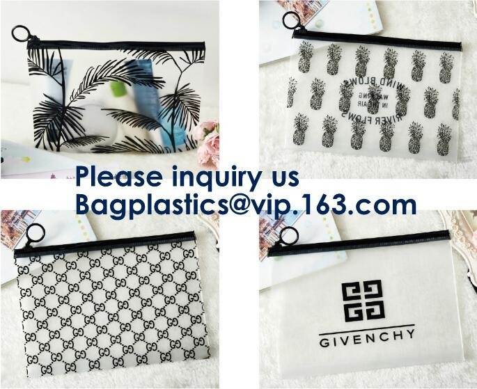 Clear PVC k Bag For Gift Package,OEM Service Transparent Packaging Pvc Slider Frosted Bag,EVA Slider Zipper Bag So
