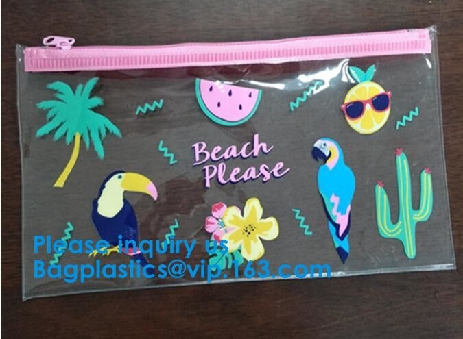 Waterproof Slider Zip Lock Documents Pvc Eva Bag With Logo Printing,Zip Lock Eva Bag,Frosted Eva Bag,Matte Pvc Bag