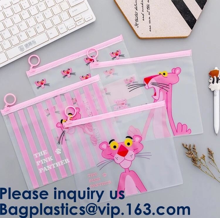 Transparent Clear Slider Zipper Bag k Bag For Stationery,Matte Slider Zipper Top Soft Touch PE Polybags Bag