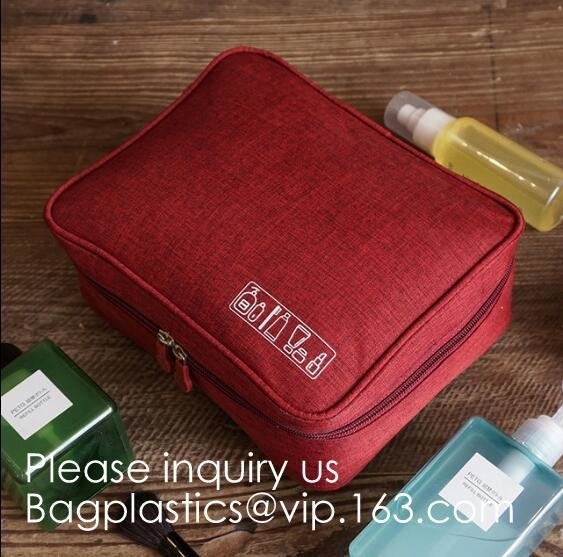 Cosmetic Pouch Handbag Toiletry Bag Barrel Shaped Travel Cosmetic Bag Round Drawstring Makeup Organizer Storage Bag