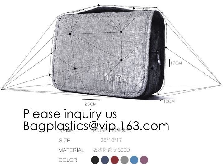 16 OZ Washed Canvas Travel Toiletry Bag Lady Pouch Classical Men And Women Blank Cosmetic Bag, bagease, bagplastics