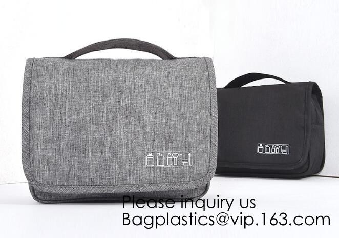 Cotton Canvas Cosmetic Bag Makeup Personalized Plain Blank Canvas Makeup Bag,Toiletry Bag Travel Makeup Bags, bagease