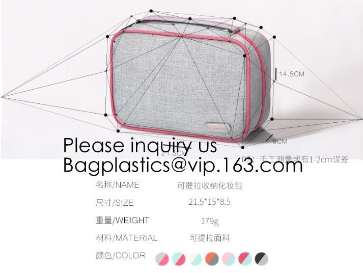 Assorted Size Cosmetics See Through Mesh Make Up Cosmetic Bag,Eco Friendly Cosmetic Bag Manufacturers Frosted EVA Cosmet