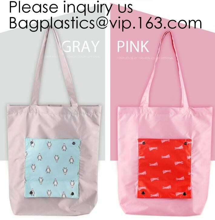 Fashionable Polyester Grocery Shopping Bag Promotional Foldable Shopping Bag,Reusable polyester folding promo shopper to