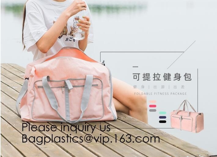 Yoga Sports duffle bag,Travel storage bag,Water Resistant Nylon Fabric,Travel cosmetic bag sensor wall lights travel duf