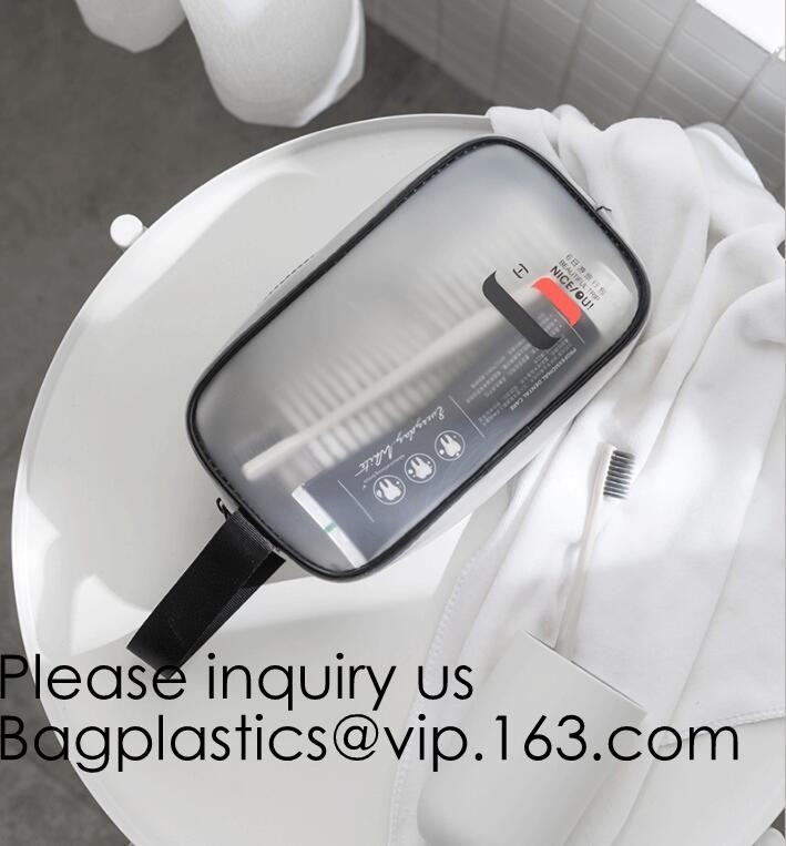 Waterproof Travel Toiletry Organizer Cosmetic Transparent Pvc Bag Women Makeup Organizer Pouches, bagease, bagplastics