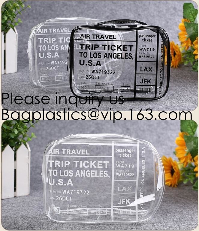 Girls clear PVC hot Cosmetic Bag Travel Cosmetic Makeup Pouch with Zipper and Washable,glitter pvc cosmetic pouch