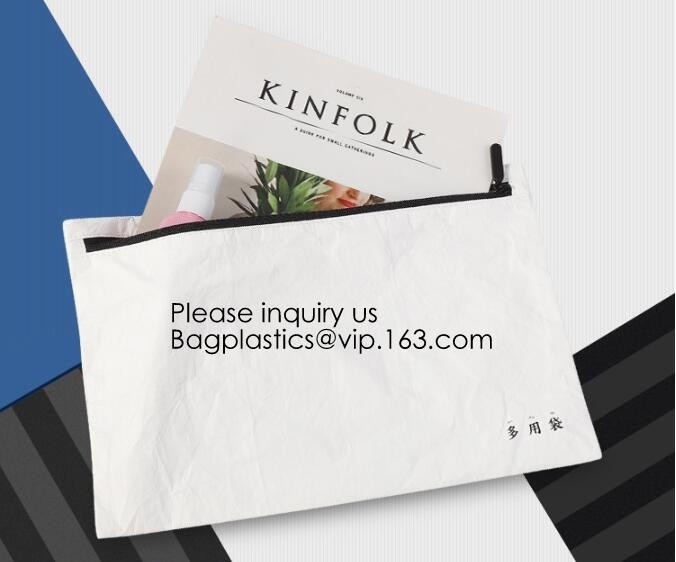 Waterproof Tyvek Paper File Bag Geometric Pattern Tyvek Bag For Document,File Cover/Unique Tyvek File Folder Document Ba