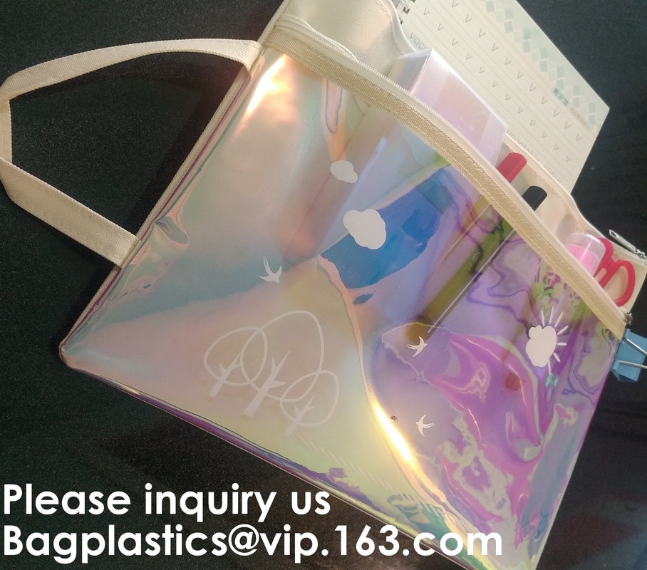 Waterproof Lining Fabric Stationery File Folder Hanging File Tote Bag,School Home Subject/Homework Storage Bag, BAGEASE