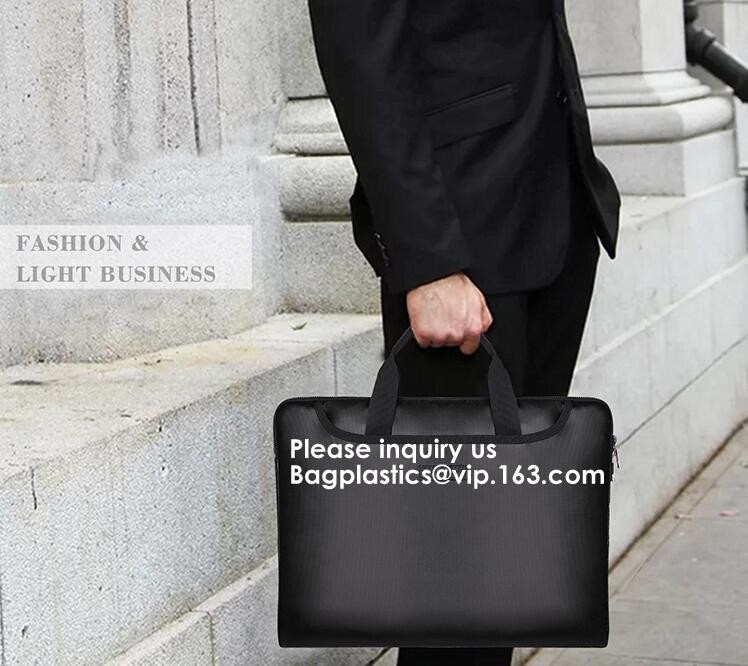 Laptop Computer Bag, Laptop Tote Bag for Women Waterproof Business Bags,Fiberglass Waterproof Zip Lock Pouch Zipper pack