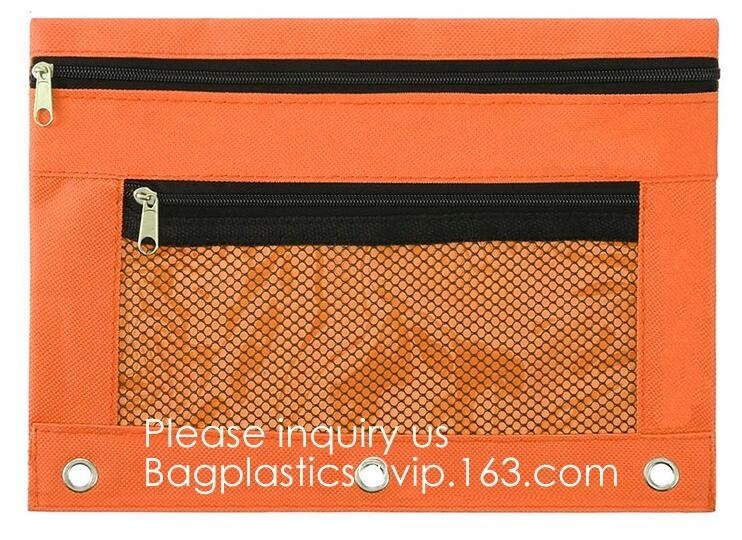 China School Stationery Pen Bag Pencil Packing Bag With Zipper Closure,Printable sublimation blank Kids Pen Bag ,Linen S