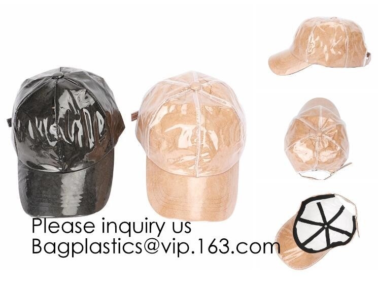 New Design Custom Tyvek&amp;Pvc Hat/Adjustable Clear Pvc Baseball Cap/Washable Tyvek Paper Hat, bagease, bagplastics, pak