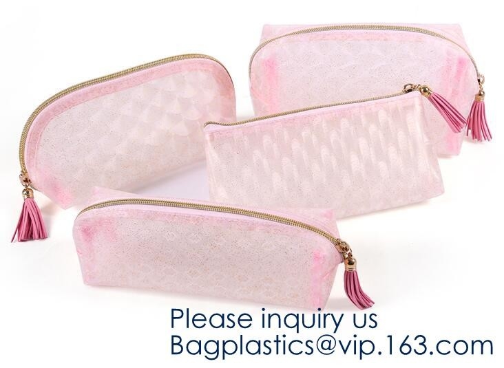 Women EVA Luxury Travel Cosmetic Bag Waterproof Toiletry Bag Mesh Bag With Zipper,Beauty top quality premium metal zippe