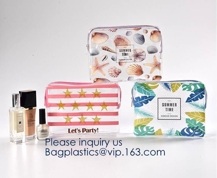 Toiletry Bag Cosmetic Bag Promotion Gift Bag for Travel,Eco-friendly Soft Plastic Frosted Cosmetic EVA Zipper Bags
