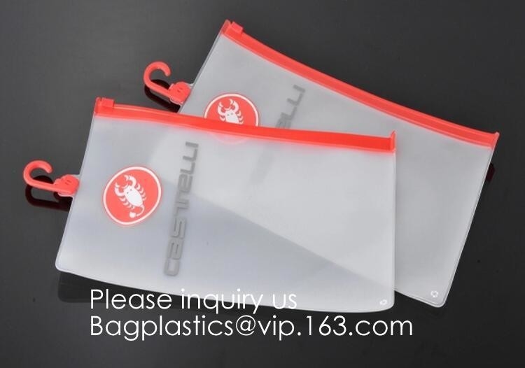Frosted Plastic EVA Garment Packing Bag Suit Clothes Bags With zipper slider,Luxury design EVA cosmetic packaging bag wi