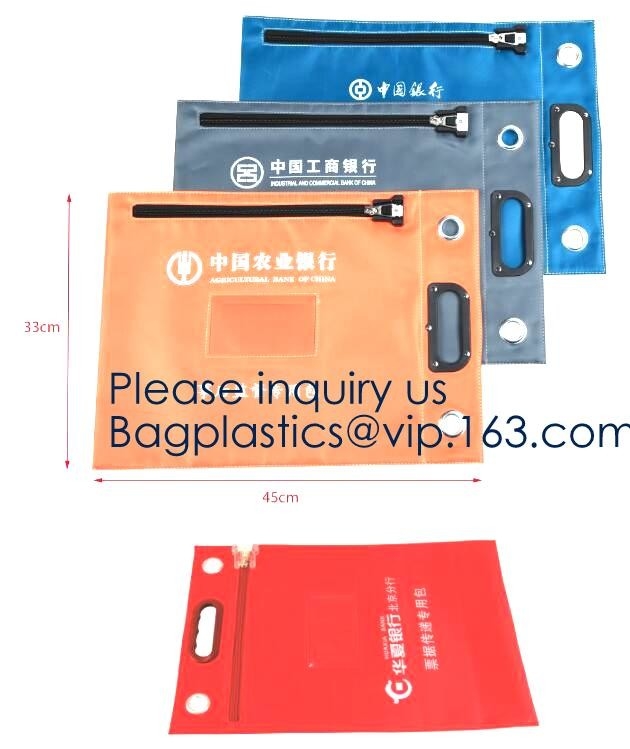 Locking Security Money Bag Cash Bank Deposit Bag with Two Keys Bank Security Deposit Bags Cash Bag With Locking bagease