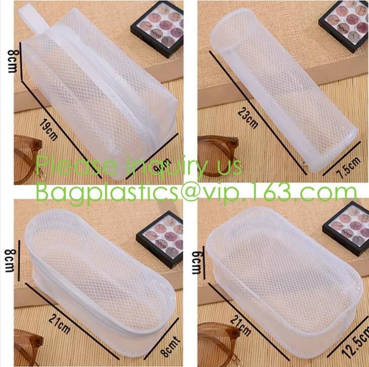 Portable Waterproof Travel Makeup Organizer Bags,Mesh Transparent Design Toiletry Bag for Women Toiletry Bag Makeup Bag