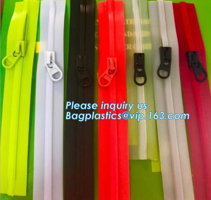 3#,4#,5#,6#,7#,8#,9#, 10#,12# Nylon Zipper, rubble zipper, PU zipper, YKK Open End Nylon Waterproof Zipper