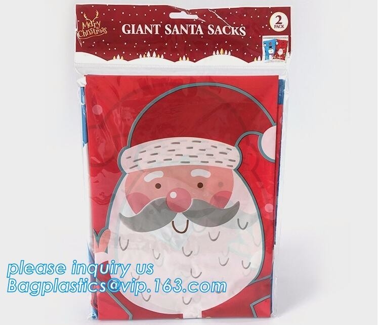 giant plastic gift poly bag 36&quot;*44&quot; santa sack for gift,Giant Santa Sack for Christmas Gift Packing-1 package bagease
