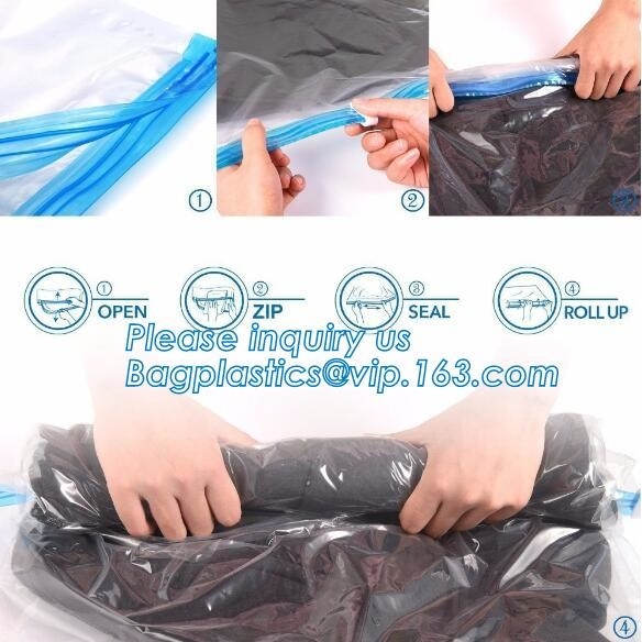 PA  space bag for travel, vacuum pack mattress bag, vacuum plastic storage bags, vacuum quilt packing bags, flat v