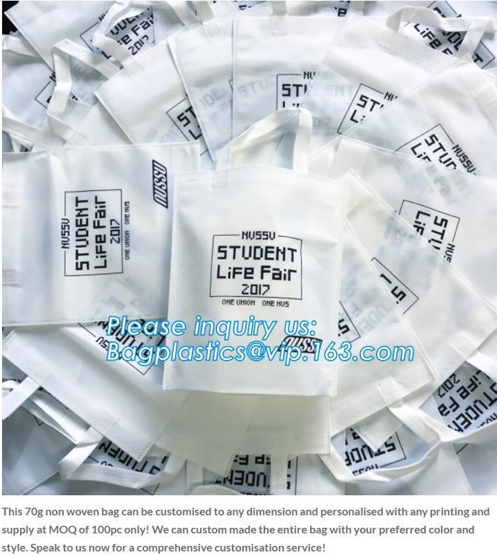 customized nice quality non-woven shopping bag custom logo non woven bag, Promotional pp coated custom printed recycled