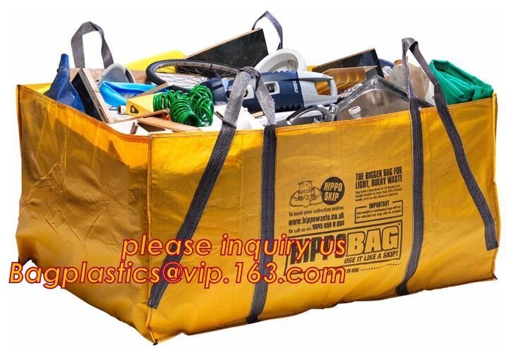 1000kg Bulk Bag 1 Ton Skip Bag Pp Jumbo Bag,Pp Construction Waste Bulk Skip Bag,Super Sack Bulk Jumbo Bags