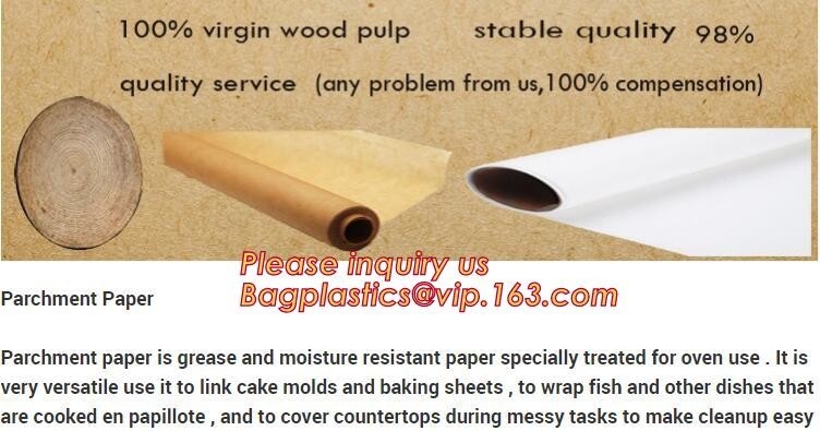 Chocolate Parchment Floral Wrapping Paper,Food Grade Unbleached Baking Parchment Wrapping Paper,Silicone Coated Parchmen