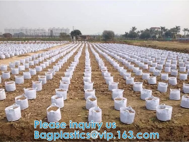 Fabric Seedling Bags With 60 Plant Labels Tags, Plant Grow Bags Biodegradable Non-Woven Nursery Bags Seed Starter Bags