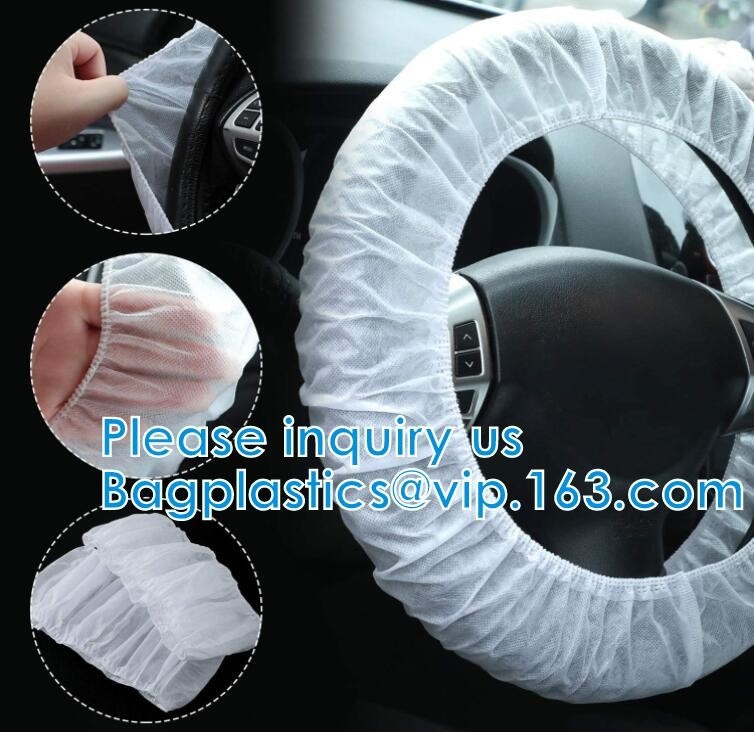 Disposable Steering Wheel Cover Non-Woven Disposable Wheel Cover Anti-Slip Car Steering Wheel Cover Universal Breathable