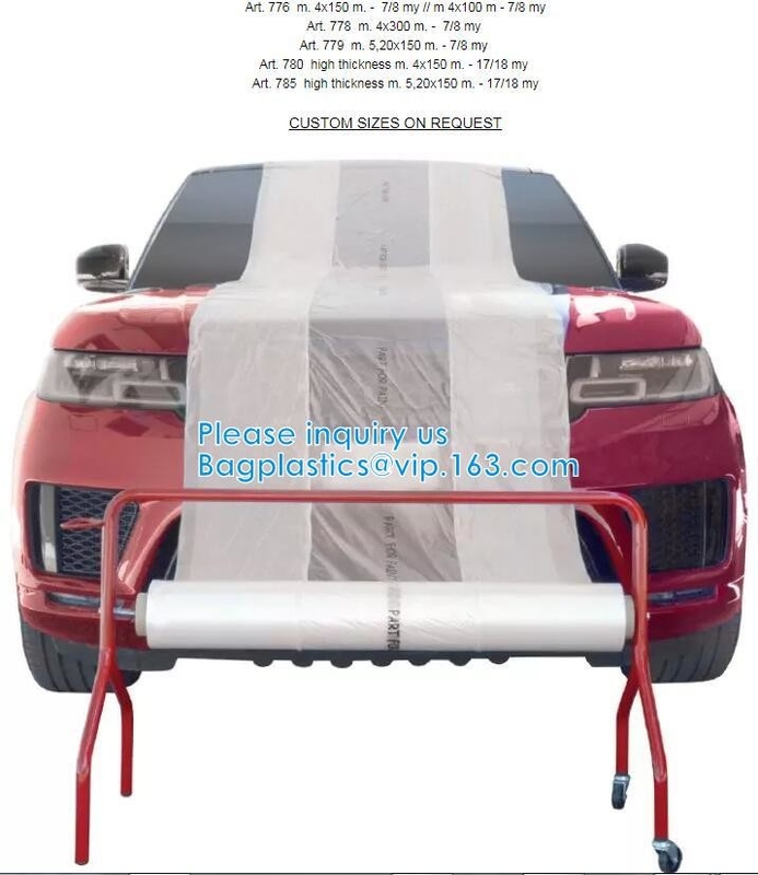 Automotive Spray Protective Car Painting Masking Paper Film  - ELECTROSTATIC - HIGH QUALITY - AUTOMOTIVE CAR PAINT