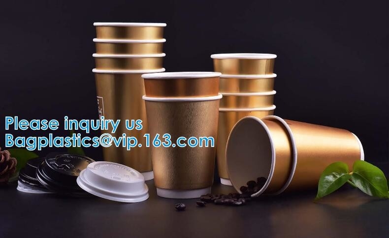 Gold Foil Outline Christmas Party Drinkware Holiday Party Supplies, Xmas Disposable Paper Cup, Xmas Holiday Supplies