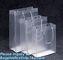 MULTI PURPUSE USE Frosted Clear Bags With Soft Strap Handles, Shopping Bags, Gift Bags, Take Out Bags With Cardboard