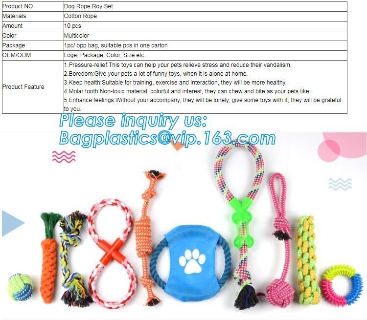 DOG ACCESSORIES, DOG ROPE ROY SET, COTTON ROPE, DOG BITE, MADE UP NON ...