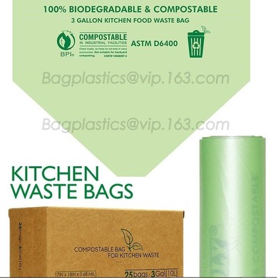buy biodegradable and compostable shopping checkout bag, recycled plastic shopping garbage bag on roll, biodegradable food online manufacturer