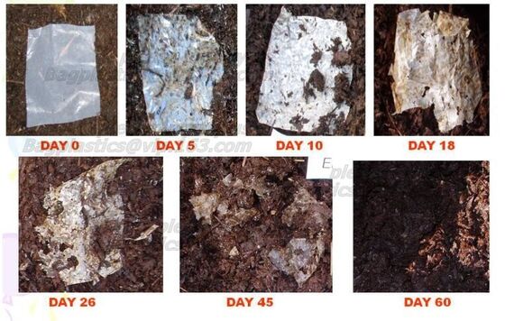 buy eco friendly biodegradable plastic compostable garbage bags on roll, Cornstarch 100% biodegradable compostable shopping online manufacturer