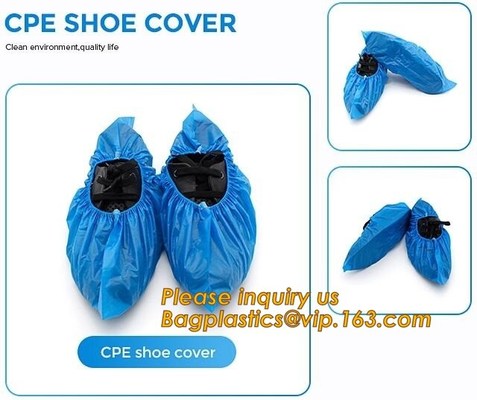 buy PE material blue shoe cover cheaper disposable plastic shoe cover,Low Price plastic shoe cover medical,bagease bagplasti online manufacturer