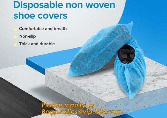 buy Disposable elastic pe/cpe non-woven shoes cover,Disposable waterproof CPE+PP non-woven shoe cover,Disposable nonwoven sh online manufacturer
