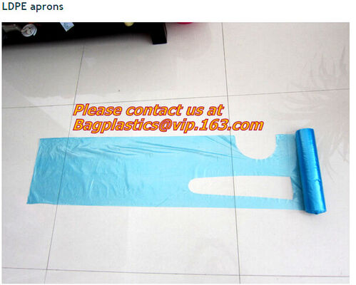 buy Plastic PE disposable kitchen Apron,HDPE/LDPE/MDPE/LLDPE/+D2W/EPI(TDPA)Recyclable, disposable, high durability, convenie online manufacturer