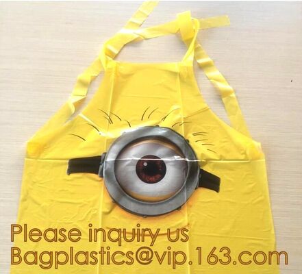 buy Recyclable Material Heat Seal Beedo Printed Plastic Party Apron Bag,eco-friendly cooking apron adult waterproof oilproof online manufacturer