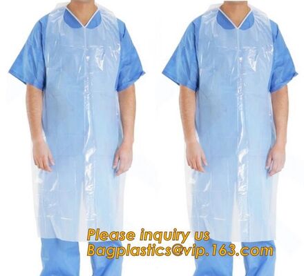 buy Customized disposable plastic aprons waterproof medical /kitchen apron pe apron,Medical Food Waterproof Disposable Plast online manufacturer