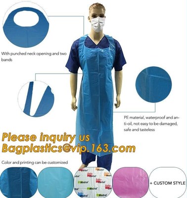 buy Clear Medical Disposable Polythene Apron,Medical Disposable PE Apron,Medical Colored Disposable PE Apron For Hospital online manufacturer