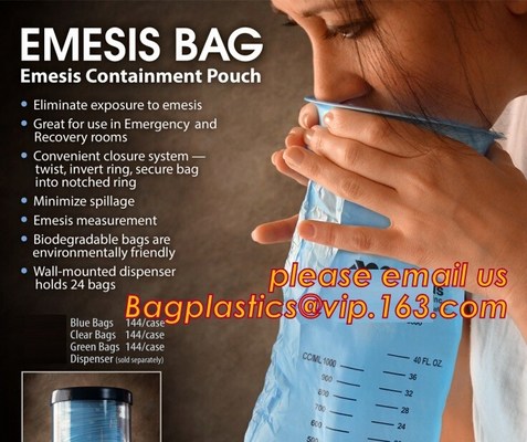 buy disposable portable medical emesis bags,Disposal waterproof airsickness plastic vomit emesis bag,Pack of 50 Emesis Bag, online manufacturer