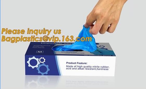 buy Factory wholesale price nitrile disposable gloves for medical examination use,OEM non-sterilization powder free disposab online manufacturer