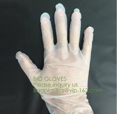 buy Biodegradable and compostable PLA gloves,OEM cheap biodegradable kitchen disposable gloves with EN13432 BPI OK compost h online manufacturer